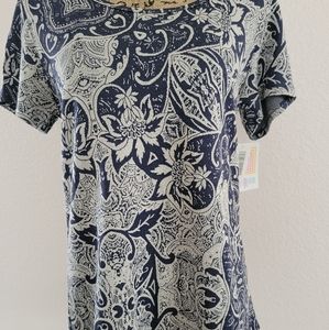 NWT Lularoe Jacquard Paisley Small Classic T.